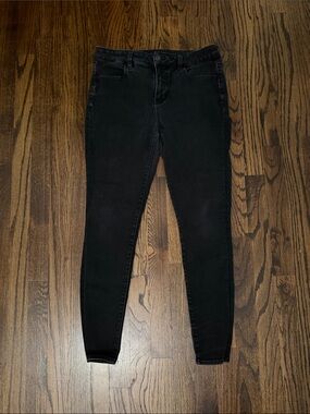 American Eagle - Women's Black High-rise jegging - skinny jeans